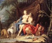 Jacopo Amigoni Jupiter and Callisto oil painting on canvas